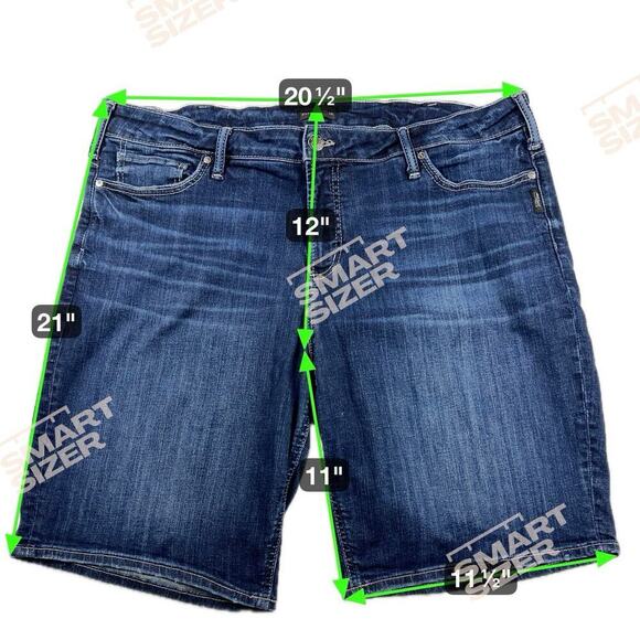 Silver Jeans Suki Denim Bermuda Shorts 11” Inseam Size 20 - Picture 4 of 8